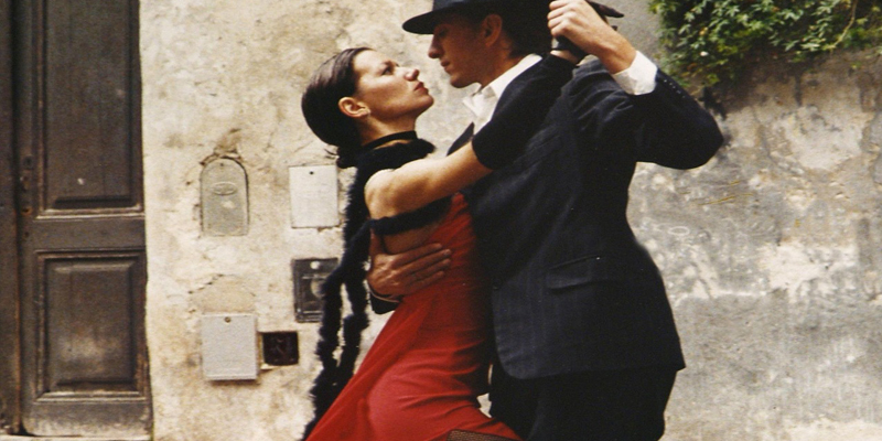 Para podczas tańca Tanga Argentyńskiego